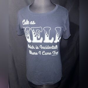 Rat Baby Apparel Black Cute as Hell gothic grunge Tee